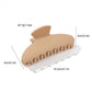 Beau - Matte Plastic Oval Shape Hair Styling Claw Clip