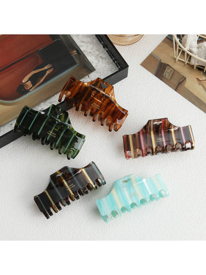 Beau - Chic Striped Claw Clip