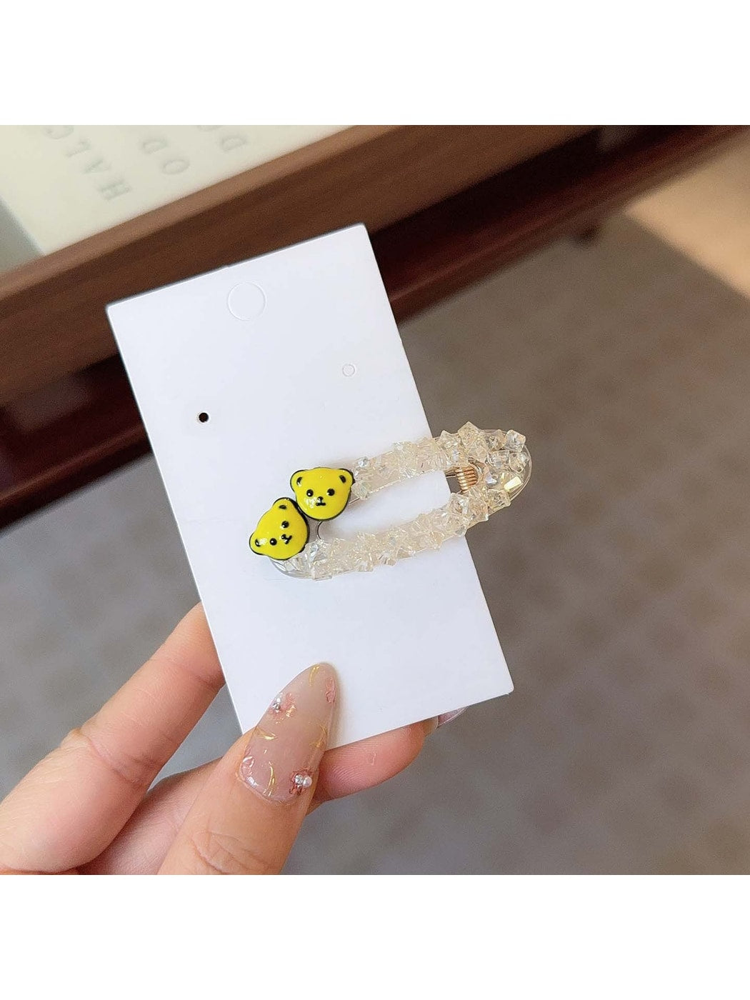 Beau - Shiny Bear Design Hair Clip