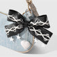 Keypus - Grommet Bow Faux Leather Bag Charm Keychain