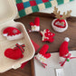 Beau - Red Christmas Theme Bow Detail Hair Clip