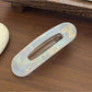 Beau - Marbled Heart Cutout Acrylic Hair Clip