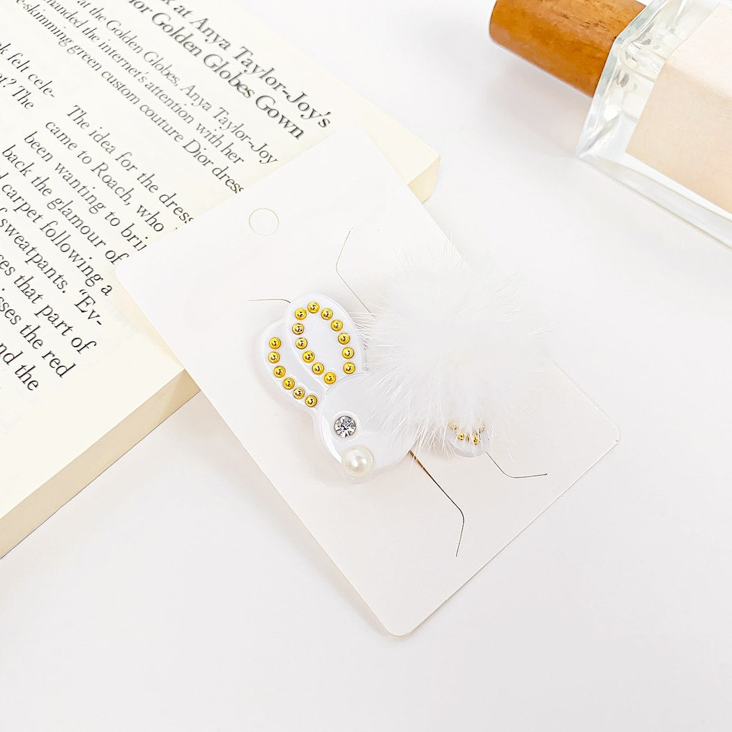 Beau - Cute Plush Rabbit Design Hair Clip
