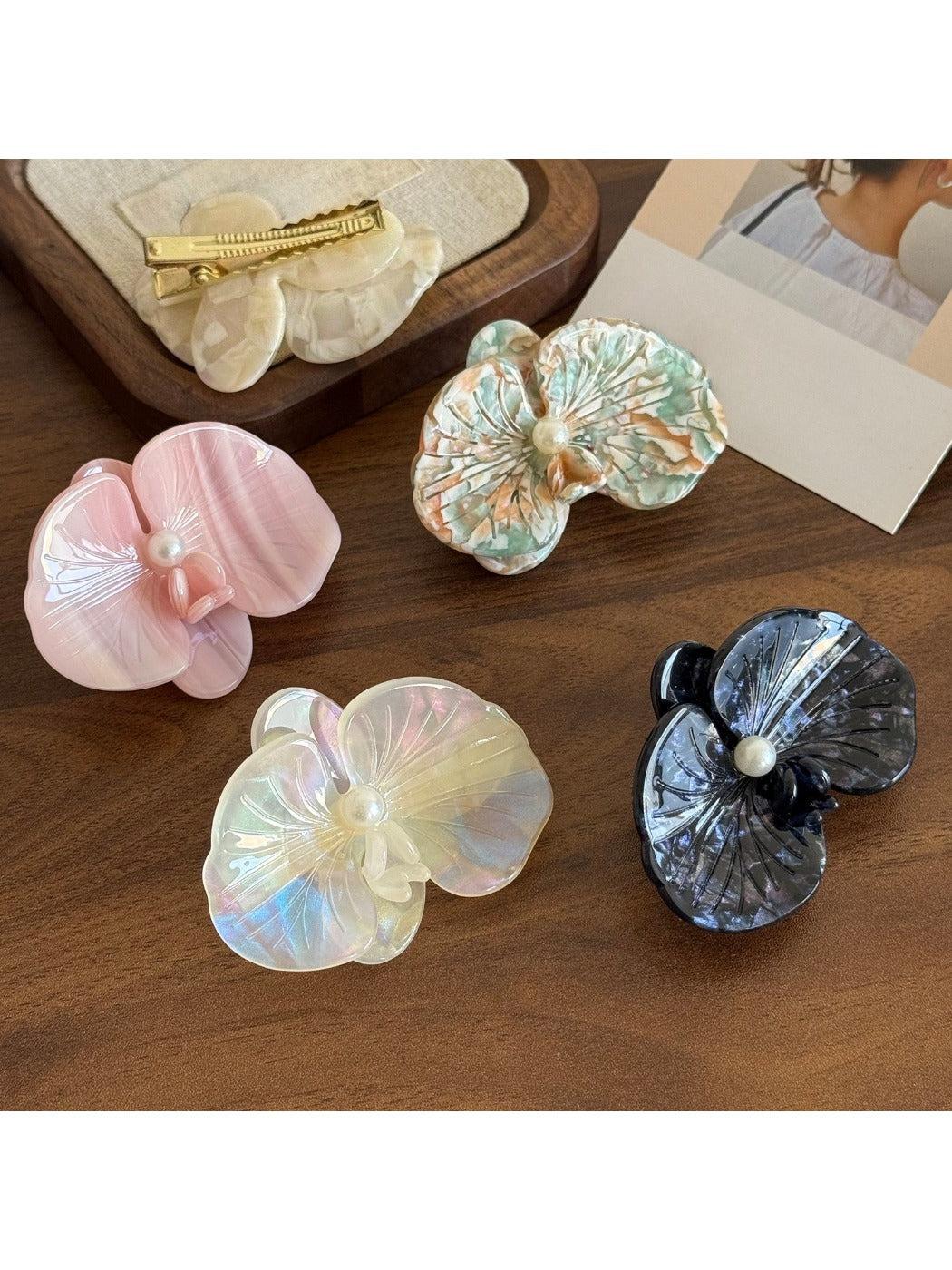 Beau - Elegant Versatile Orchid-Shaped Hair Clip