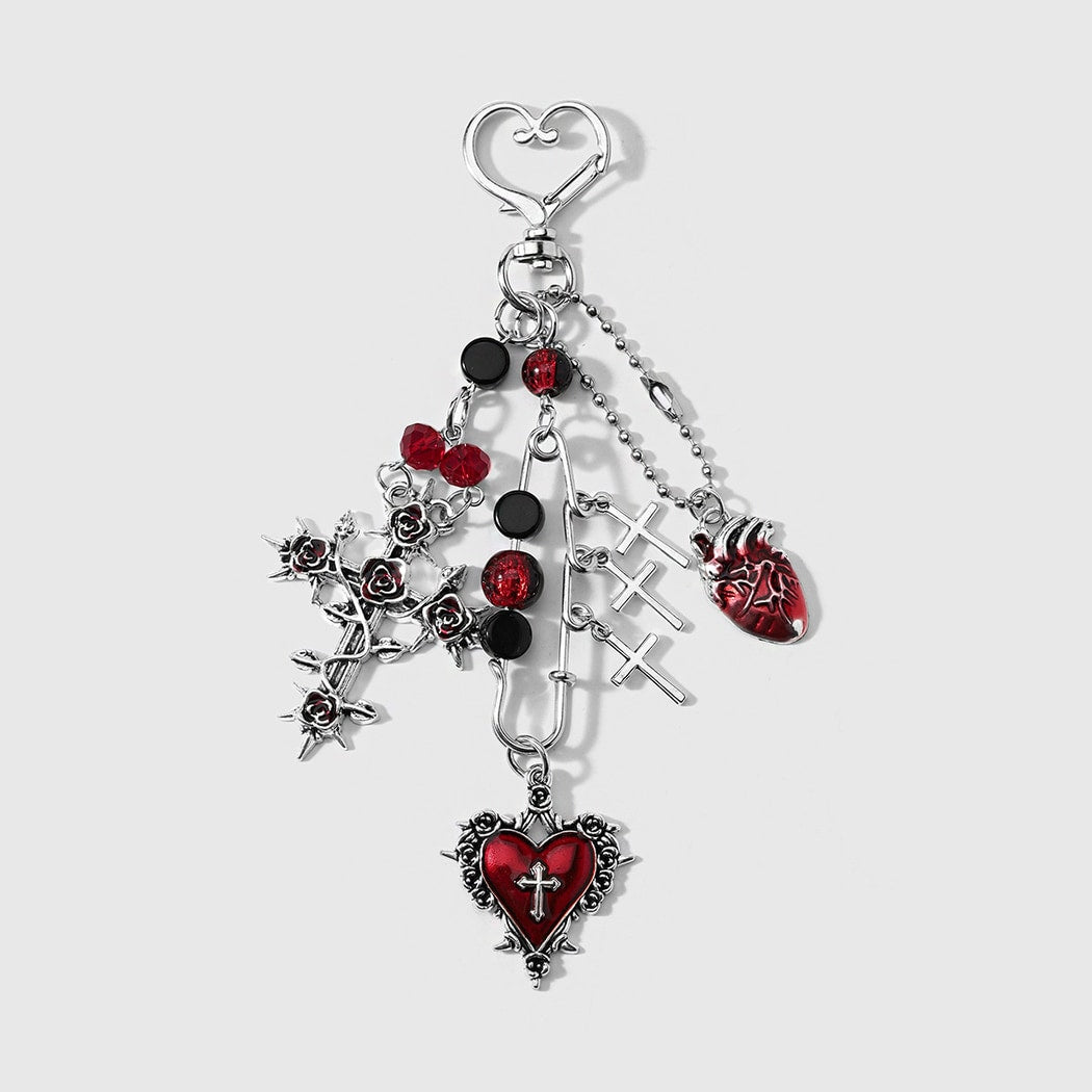 Keypus - Halloween Cross Coffin Charm Keychain