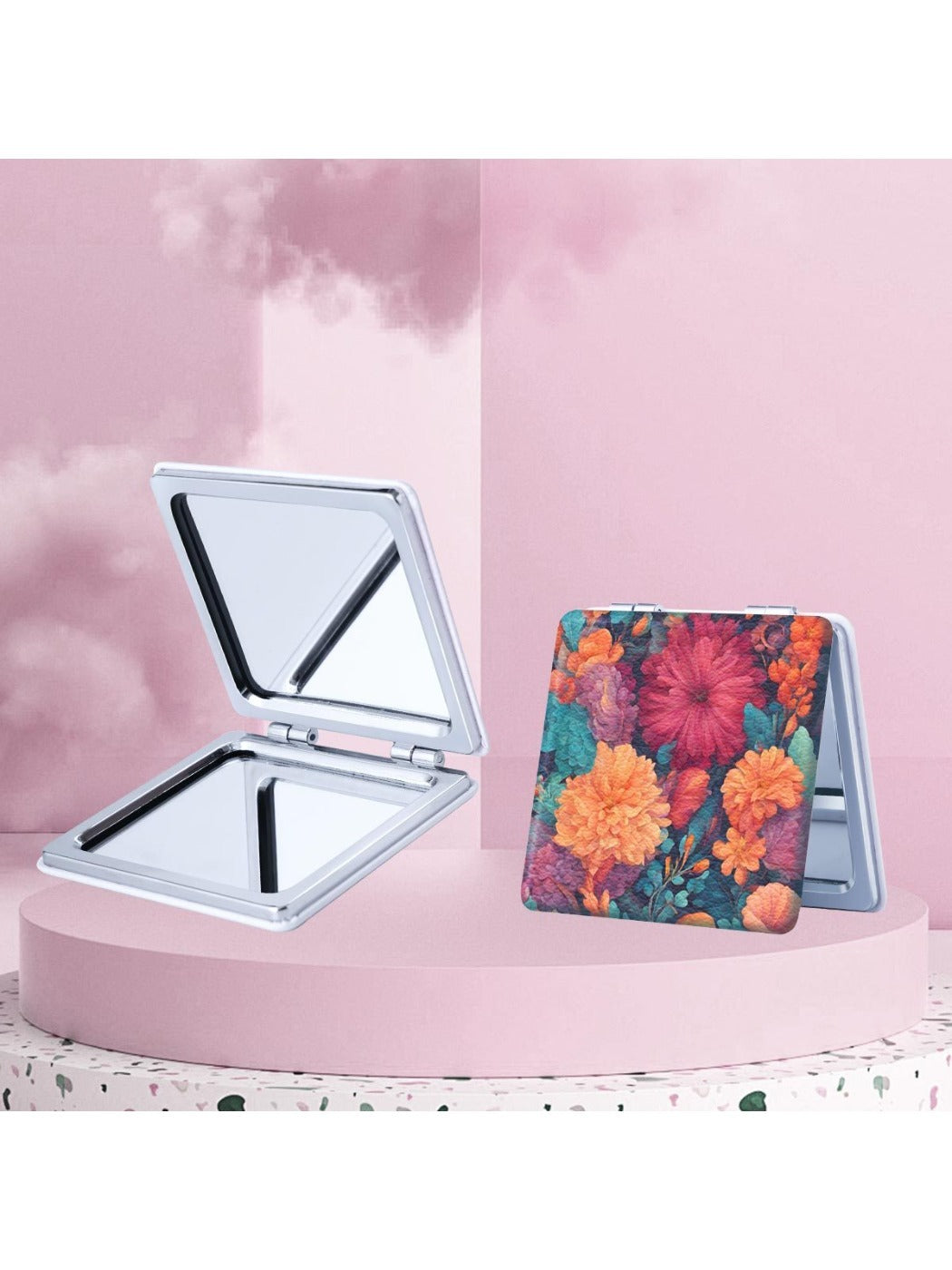 Mirroray - Beautiful Folding Flower Pattern Mirror