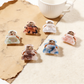 Beau - Mini Textured PVC Vintage Style Claw Clip