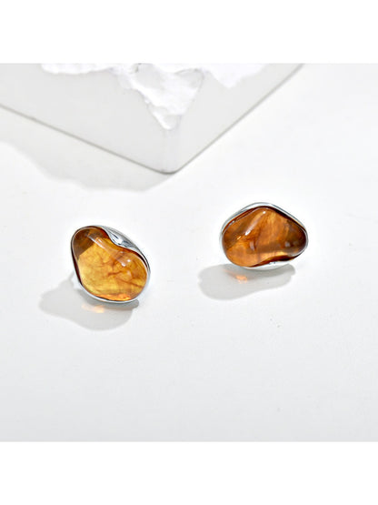 Earedge - Ombre Cloud Vintage Button Earrings