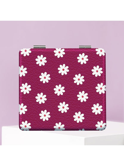 Mirroray - Floral Pattern Foldable Makeup Mirror
