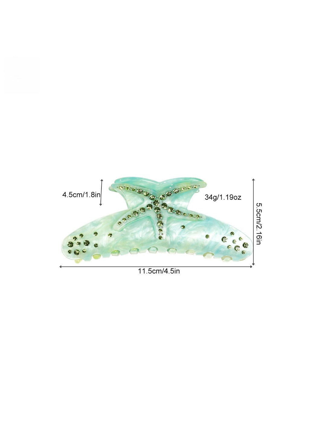 Beau - Acetate Starfish Hair Clip