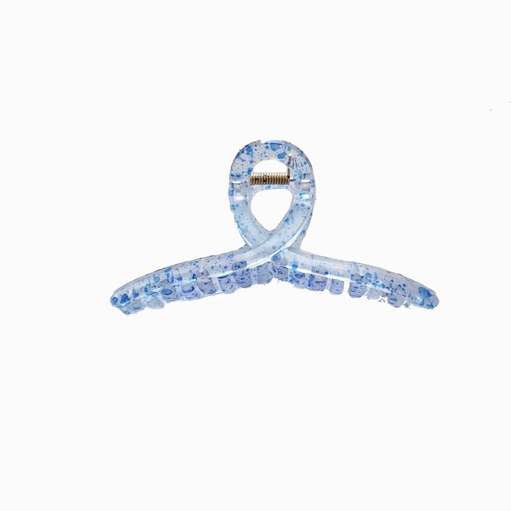 Beau - Polka Dot Plastic Ribbon Shape Claw Clip