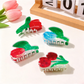Beau - Sweet Floral Glossy PVC Hair Claw Clip