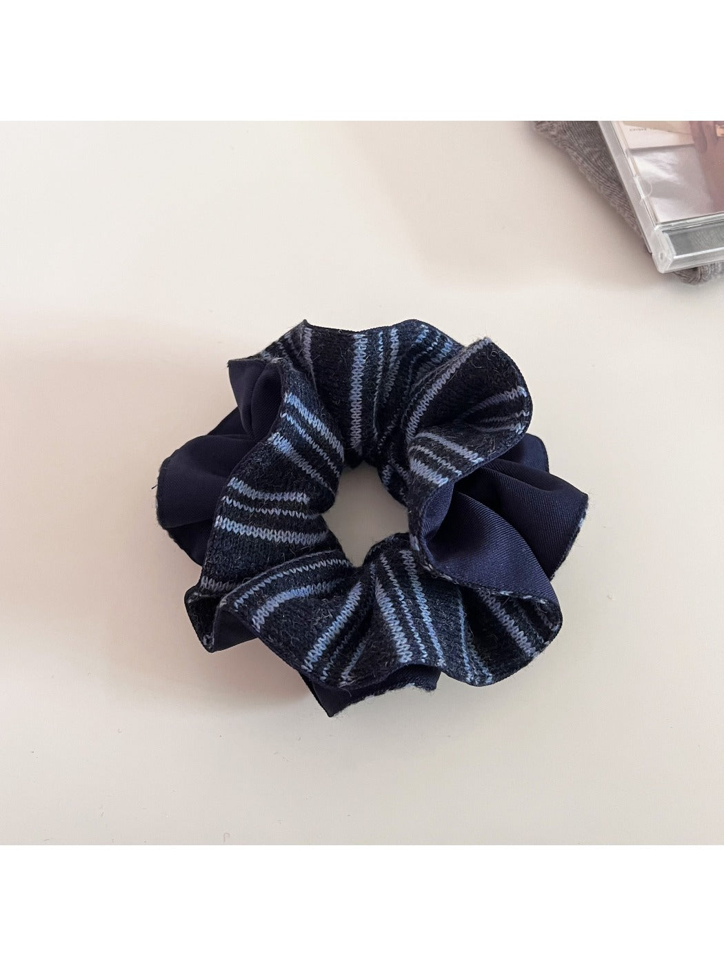 Gifty - Stylish Knitted Stripe Patchwork Scrunchies