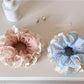 Gifty - Polka Dot Lace Ruffle Trim Polyester Scrunchie