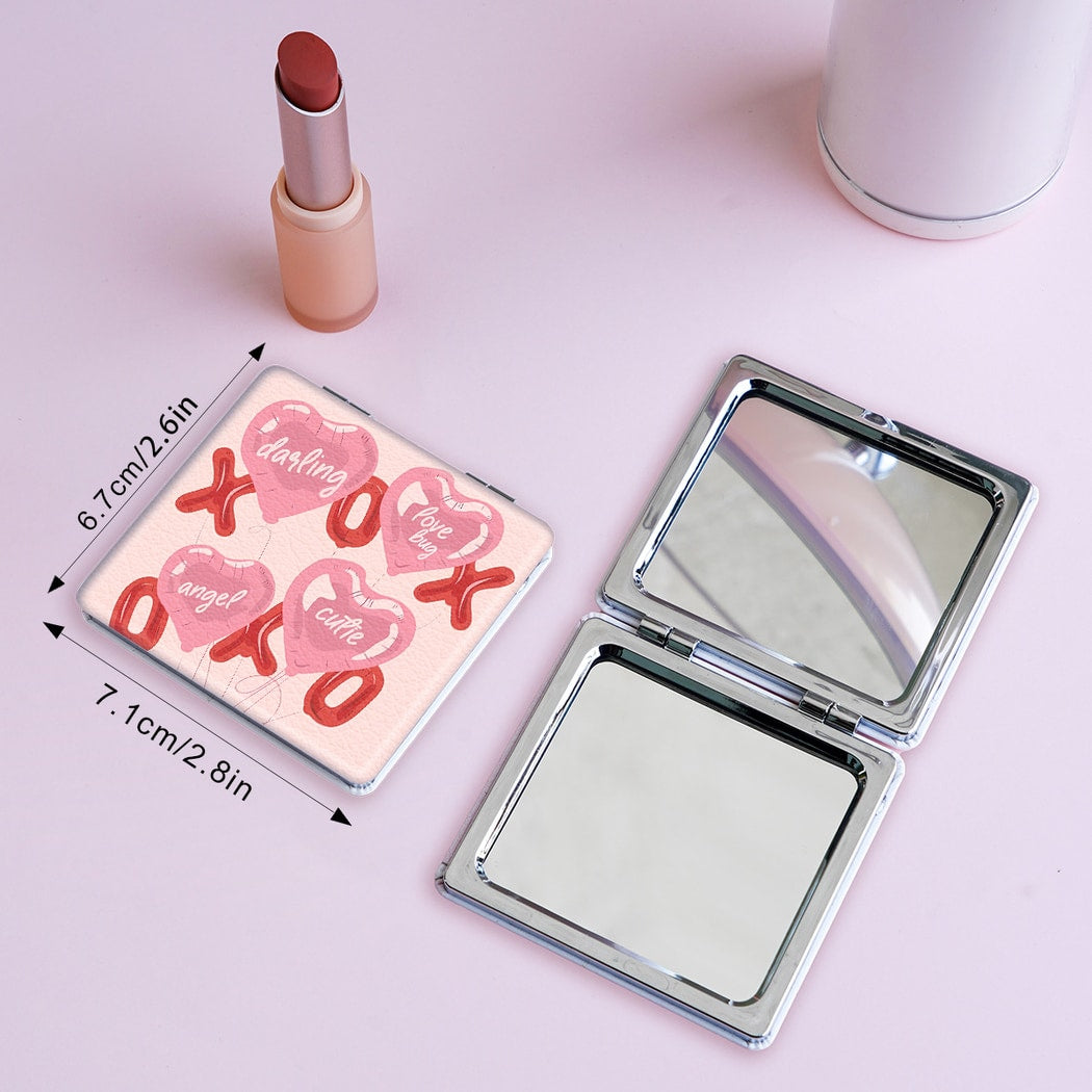 Mirroray - Illustrated Foldable Glass Pocket Makeup Mirror