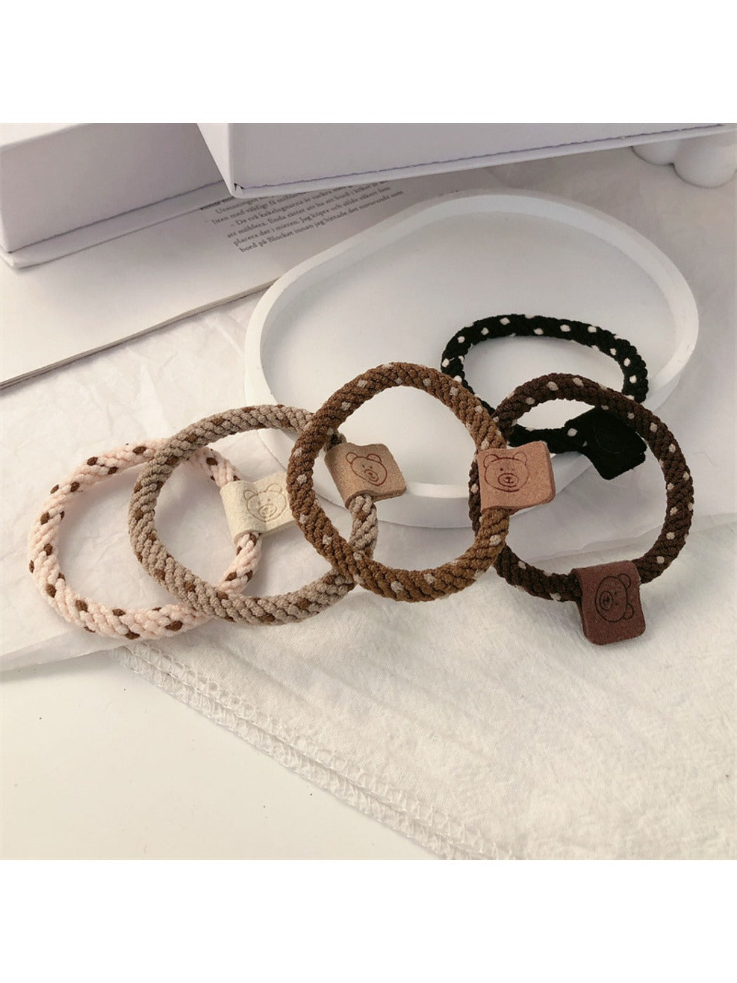 Gifty - 5 Bear Hair Ties Set