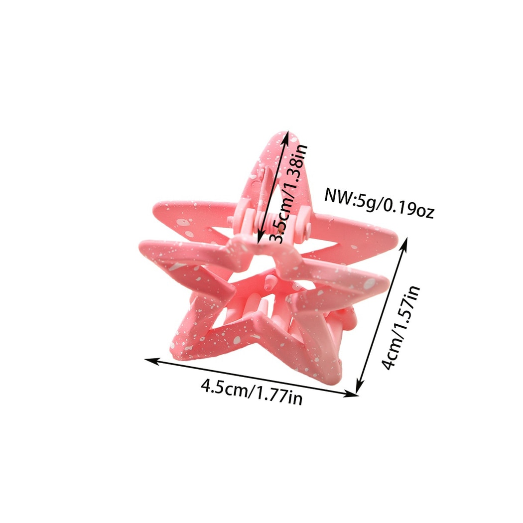Beau - Glossy Gradient Star Shaped Hair Claw Clip
