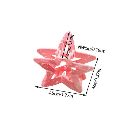 Beau - Glossy Gradient Star Shaped Hair Claw Clip