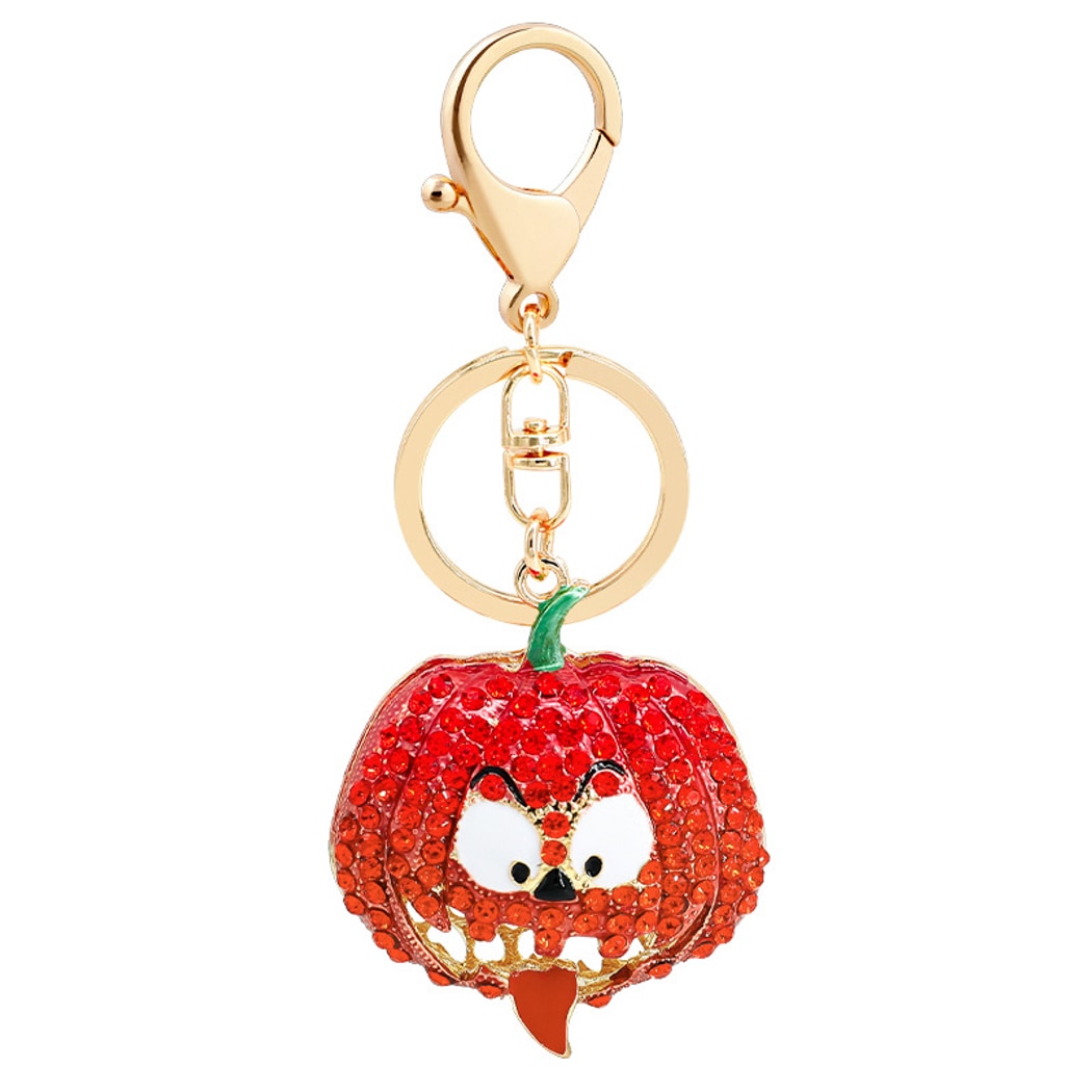Keypus - Halloween Smiley Pumpkin Design Keychain