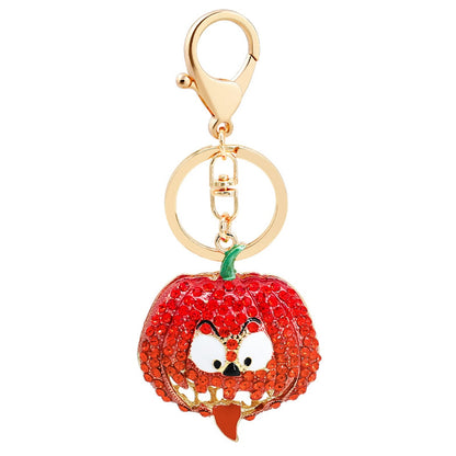 Keypus - Halloween Smiley Pumpkin Design Keychain