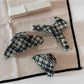 Beau - Black Striped Hair Claw Clip