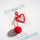 Keypus - Heart Shaped Macaron Keychain