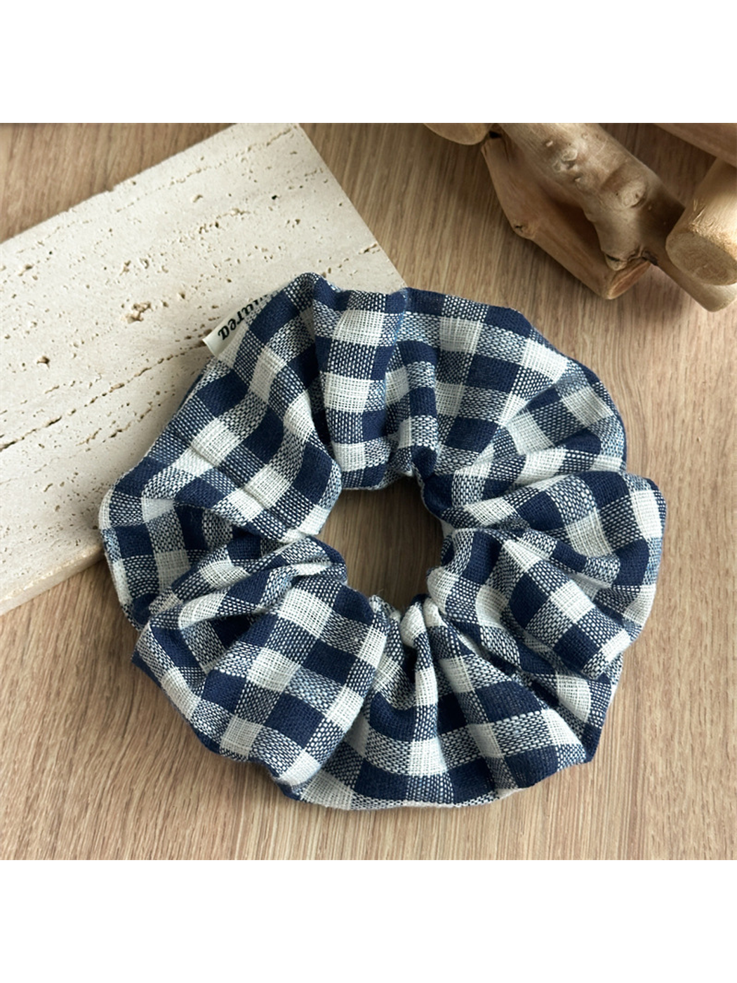Gifty - Check Pattern Polyester Scrunchie