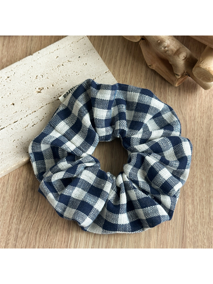 Gifty - Check Pattern Polyester Scrunchie