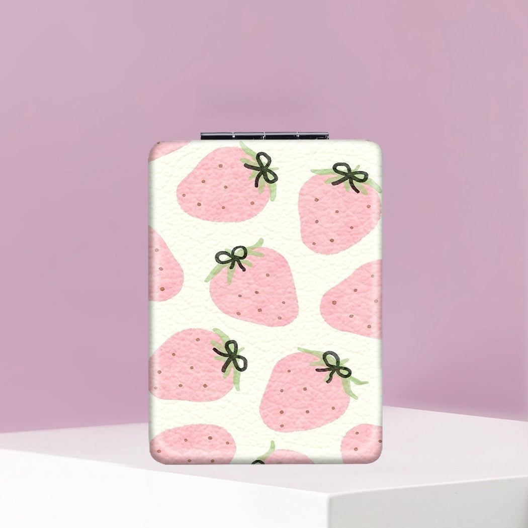 Mirroray - Strawberry Print Foldable Compact Mirror