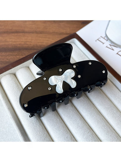 Beau - Bow Design Acetate Fiber Hair Claw Clip