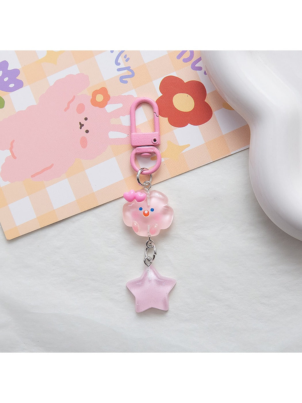 Keypus - Cute Cloud and Star Charm Keychain