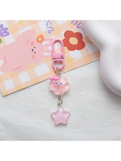 Keypus - Cute Cloud and Star Charm Keychain