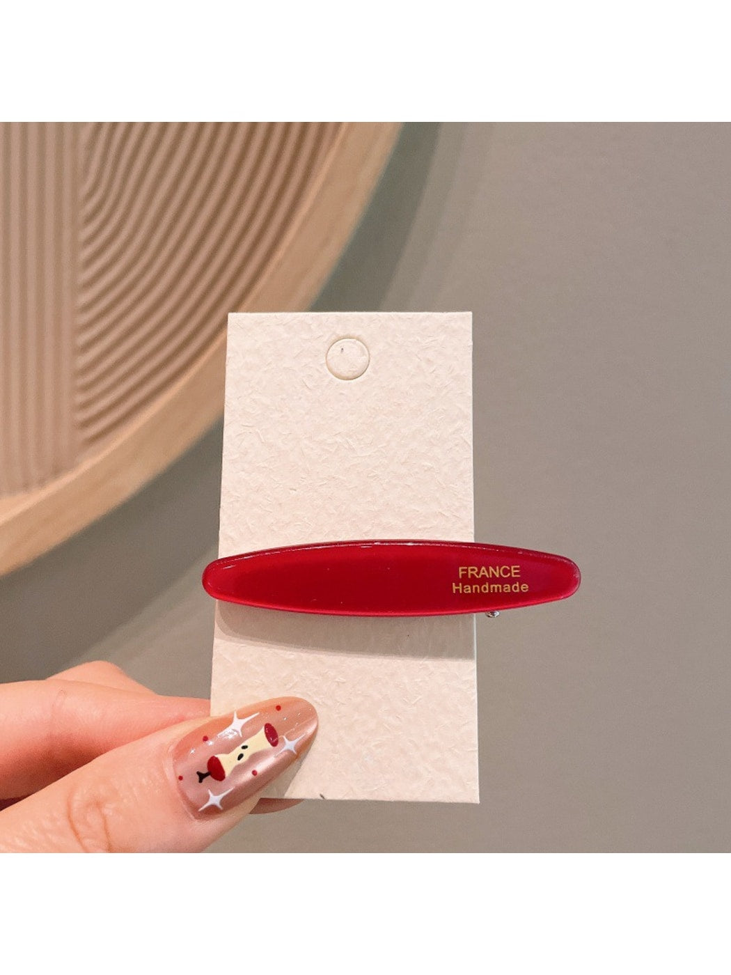 Beau - Acetate Oval Duckbill Side Hair Clip