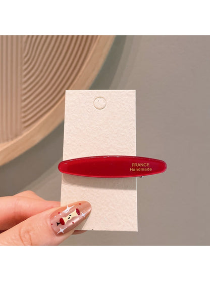 Beau - Acetate Oval Duckbill Side Hair Clip