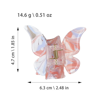 Beau - Sweet Style Butterfly Acrylic Hair Claw Clip
