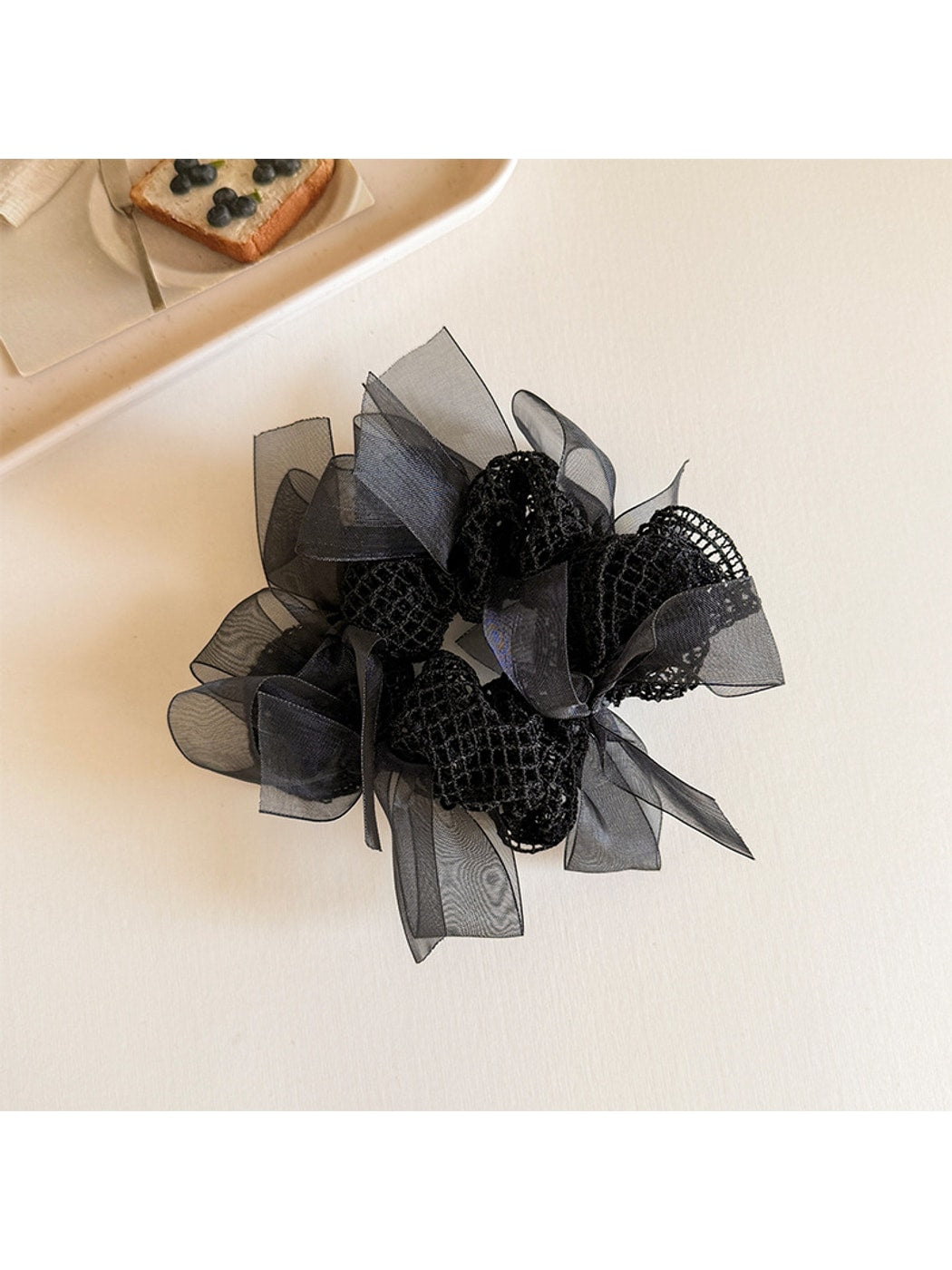 Gifty - Sheer Mesh Bow High Elasticity Scrunchie