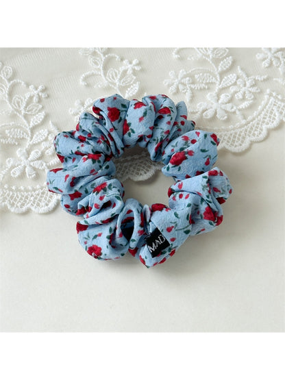 Gifty - Floral Print Fabric Hair Ties