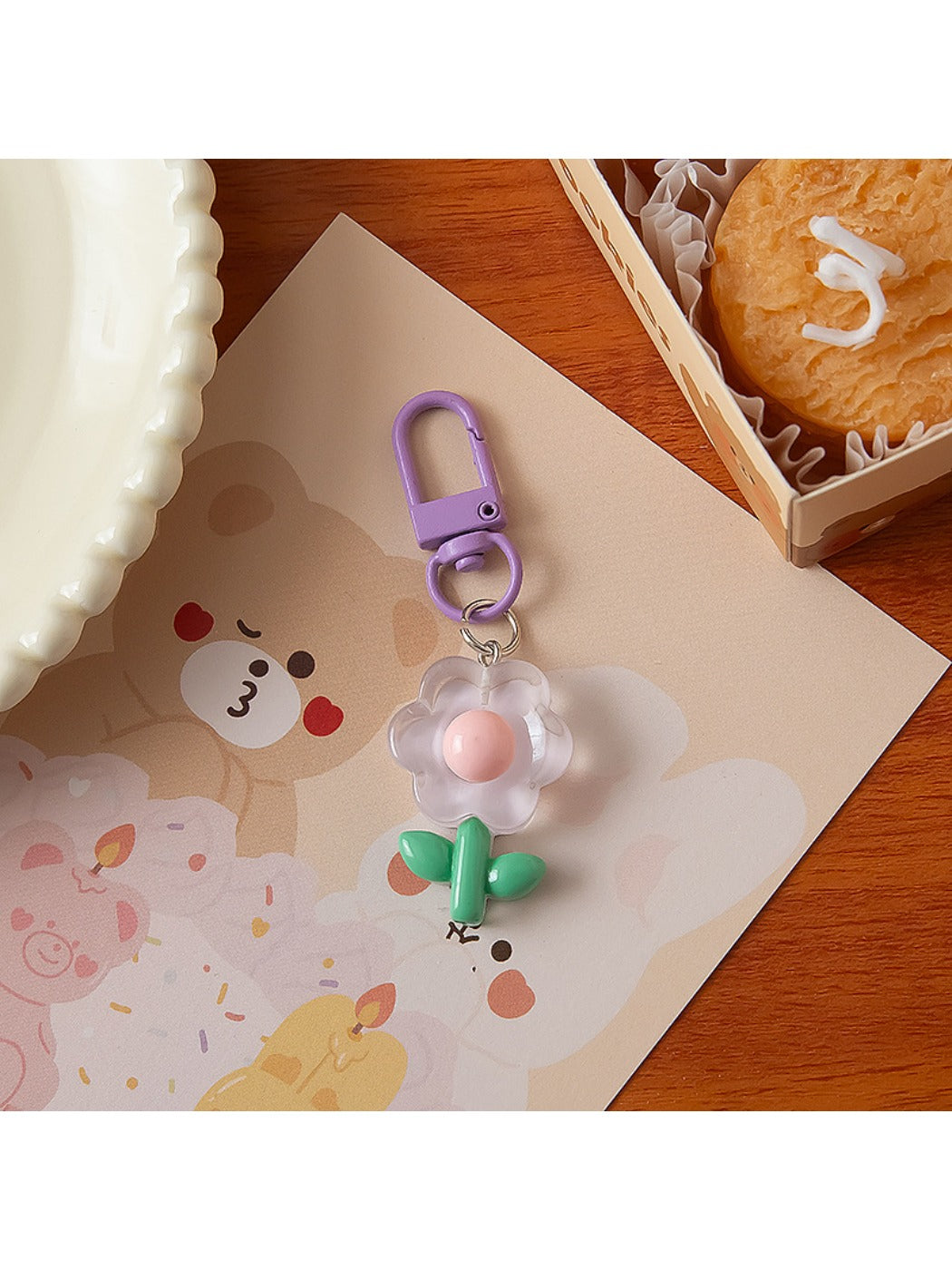 Keypus - Cute Cartoon Flower Keychain