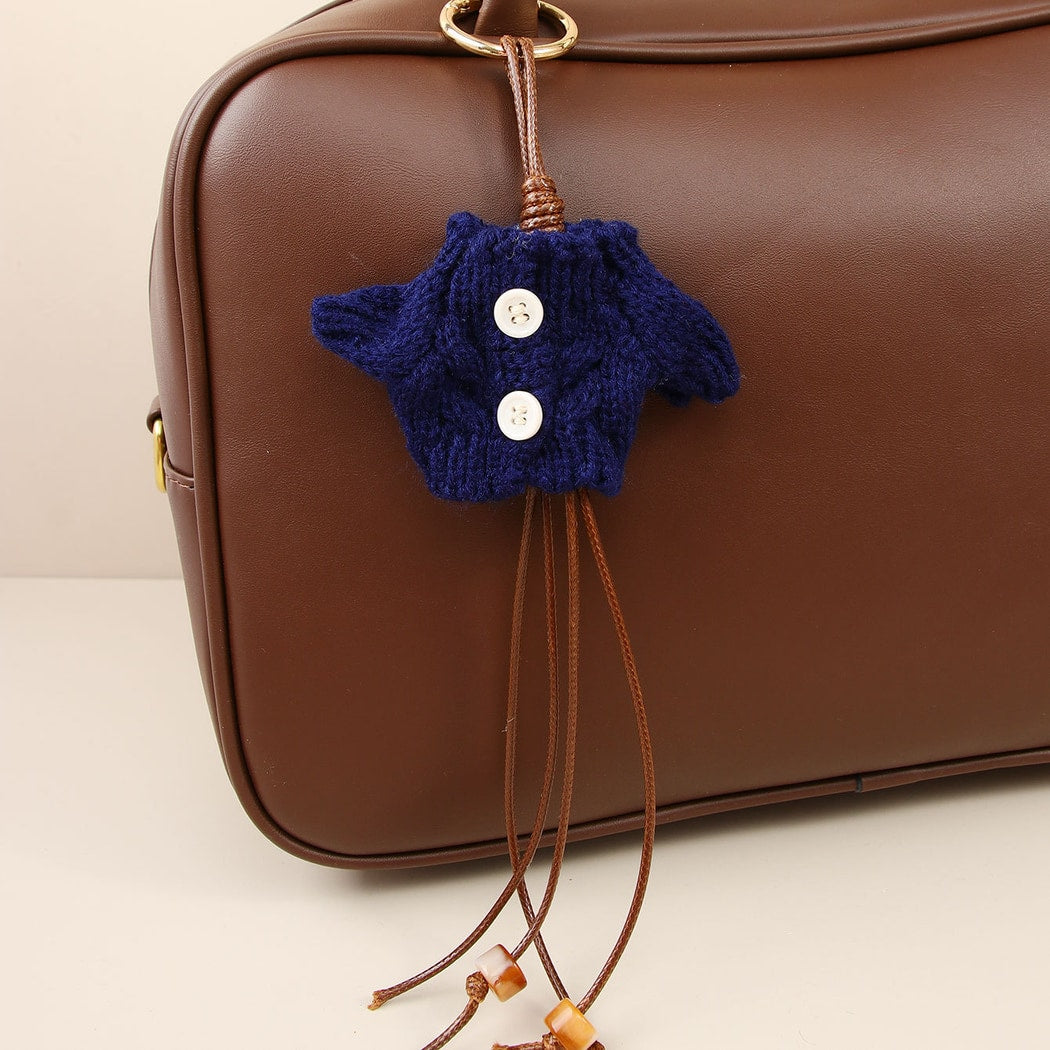 Keypus - Retro Sweater Mini Doll Alloy Keychain