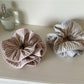 Gifty - Blue Pink Striped Scrunchie