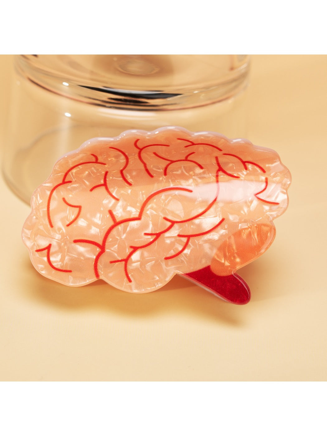Beau - Brain Print Hair Claw Clip