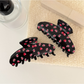 Beau - Floral Print Glossy Plastic Claw Clip