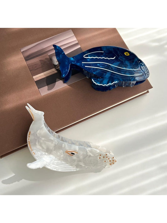 Beau - Ocean Whale Hair Clip