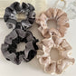 Gifty - Satin Look Mesh Patchwork Ruched Scrunchie