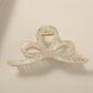 Beau - Floral Pattern PS and Alloy Hair Claw Clip