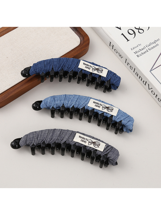 Beau - Geometric Wrapped Polyester Hair Clip