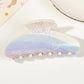 Beau - Rainbow Square Toothed Claw Clip