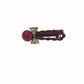 Beau - Ankara Red Bow Hair Clip