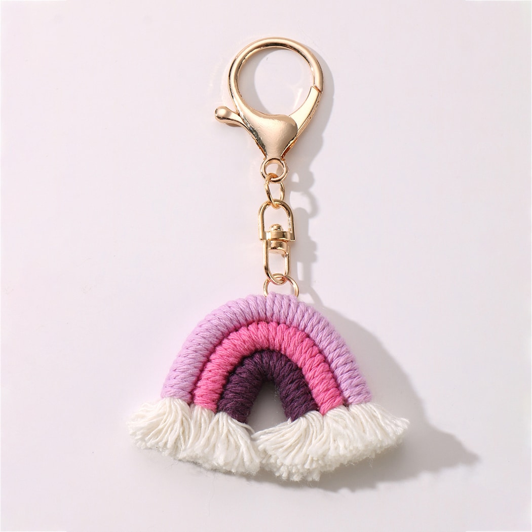 Keypus - Cute Rainbow Fringe Keychain