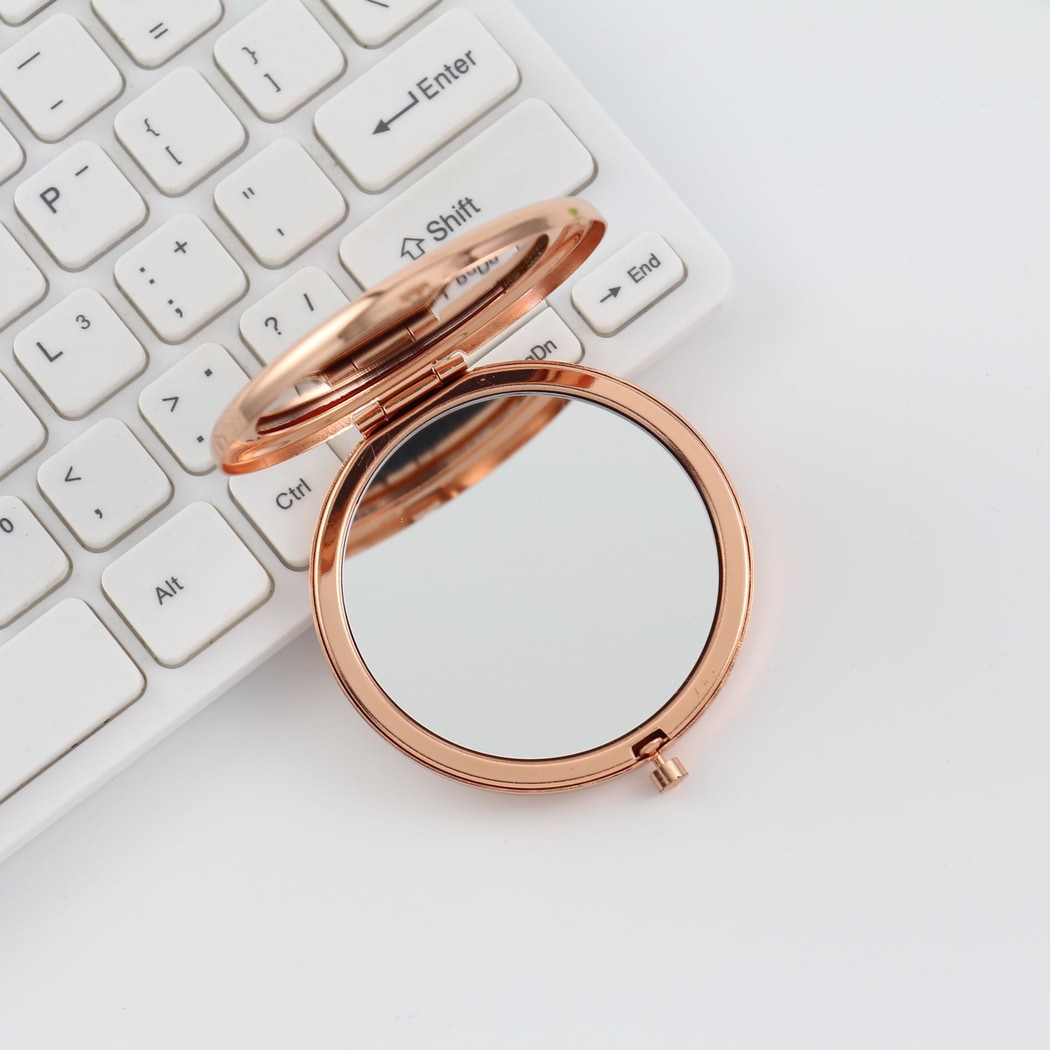 Mirroray - Pastel Toned Round Folding Mirror